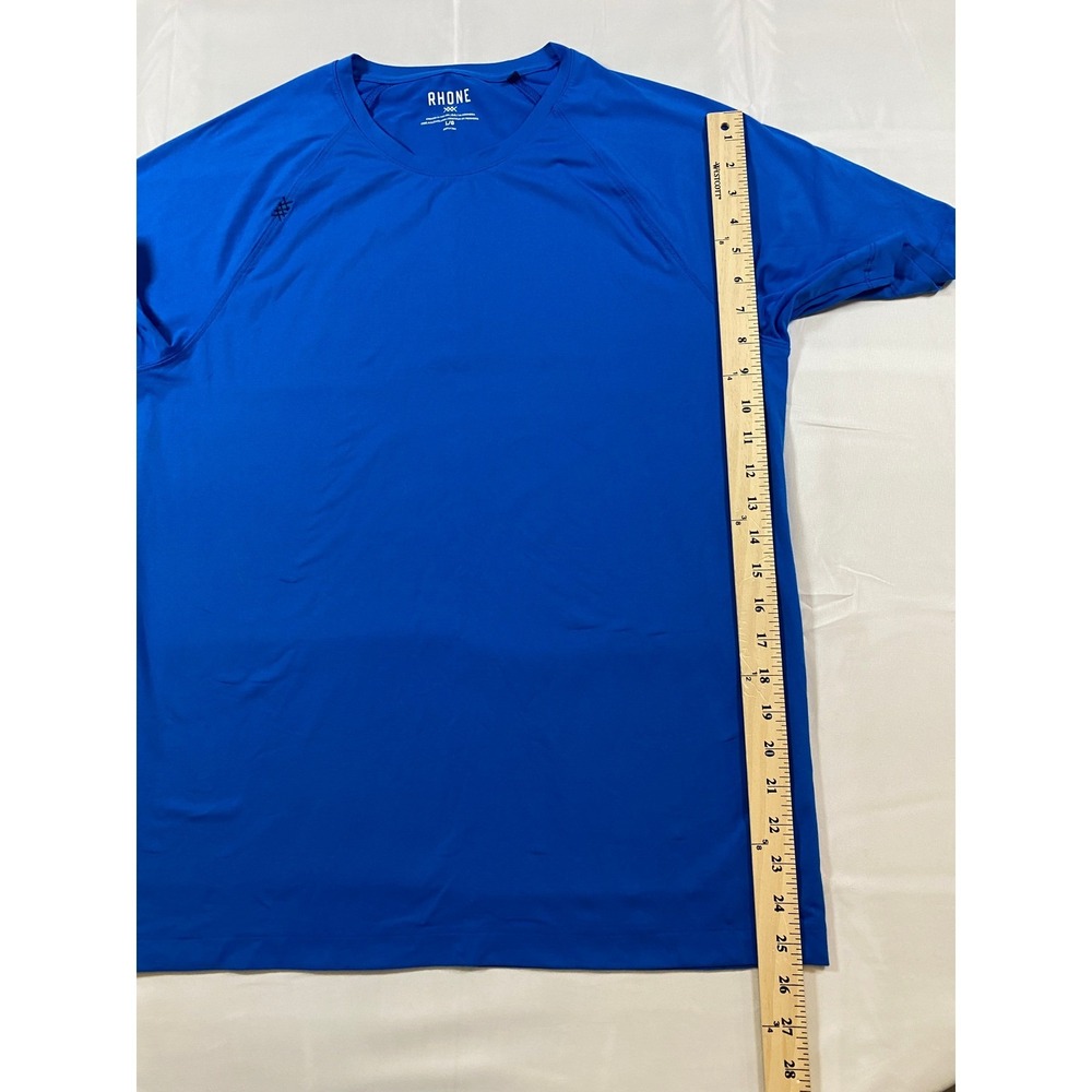 RHONE Mens Athletic Performance T Shirt Blue L G Short Sleeve Crew Neck - Picture 7 of 10
